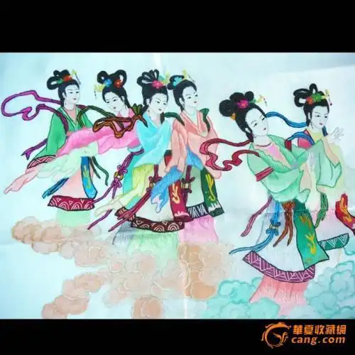 七仙女下凡洗澡简笔画