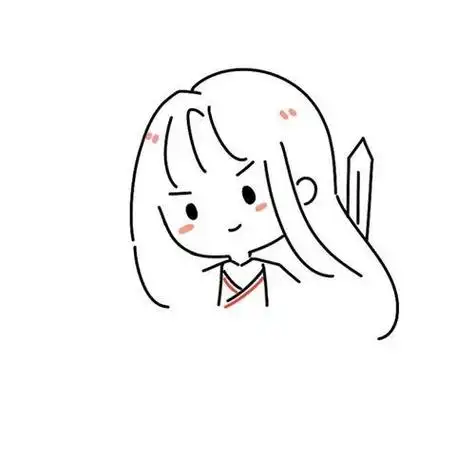 女生卡通简笔画画法教程四张超简单的小女孩简笔画图片女生马尾简笔画