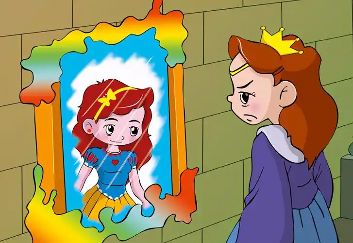 王后生下白雪公主后不久就去世了,国王又娶了一位新王后.