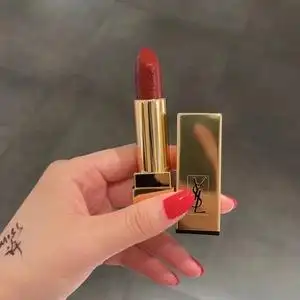 miss许圣罗兰ysl方管1966口红复古红棕色显白滋润缎光暖棕红包邮