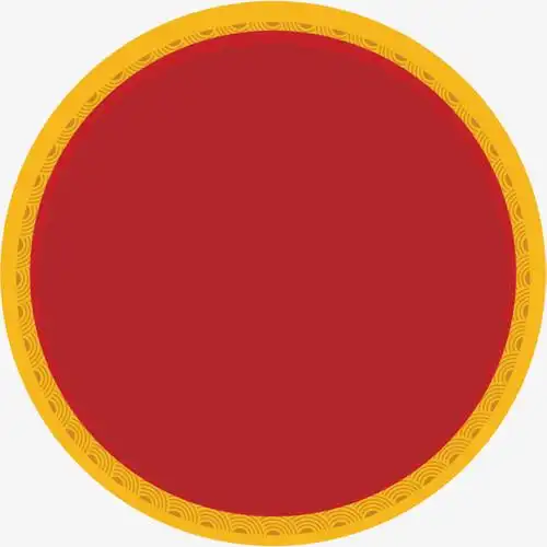 矢量图红色圆形边框
