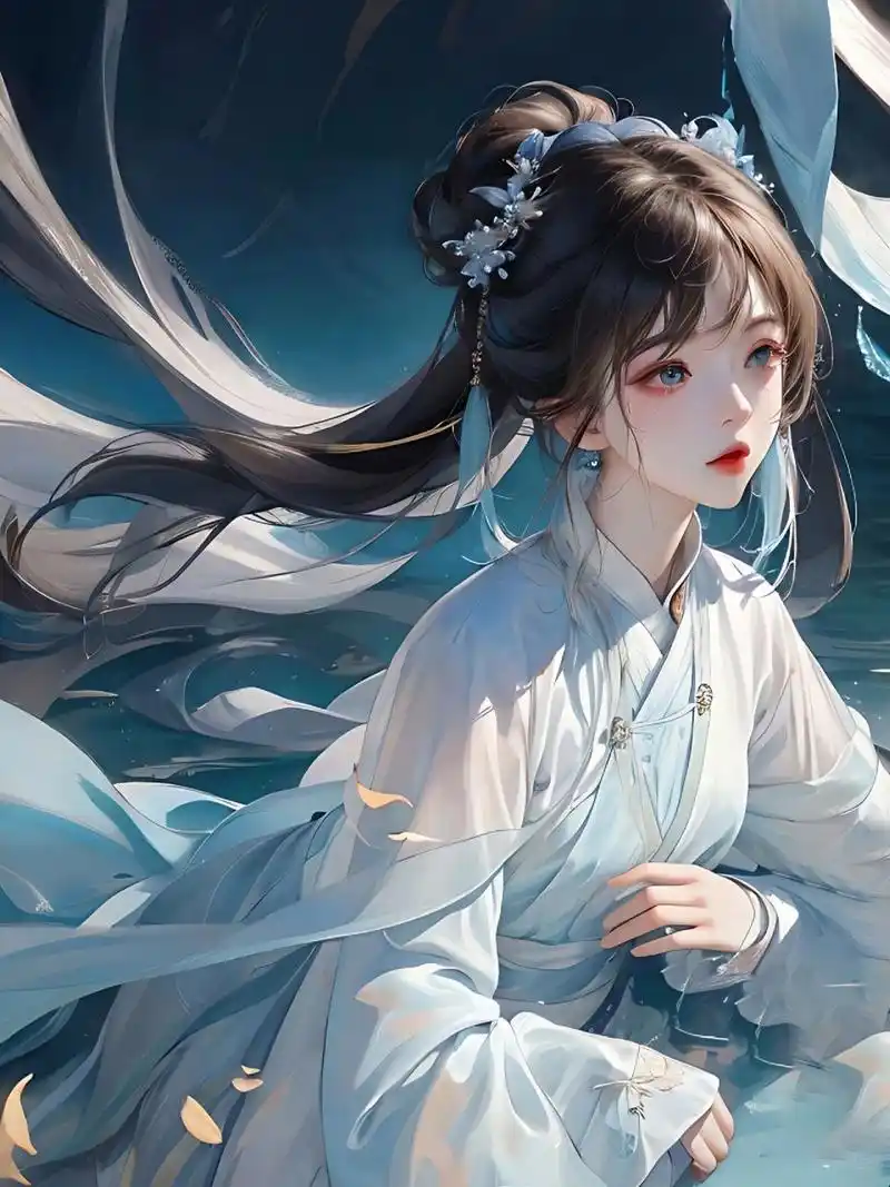 女生头像|古风头像|壁纸头像|蓝衣 蓝衣系列, 每天都沉迷女儿们的美貌