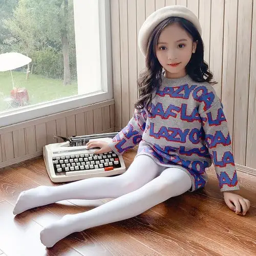 儿童连裤袜春秋秋冬薄款女童打底底裤白色练功儿童袜子016岁