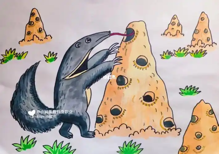 食蚁兽 儿童画