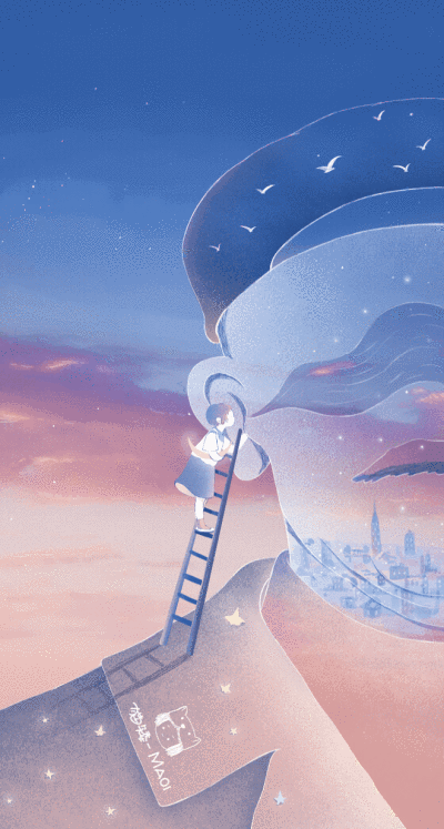 gif动态图 治愈 宇宙 星球 天空 梦幻转载:weibo猫矮-maoi