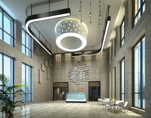 6号楼大堂效果方案一-晶石公元写字楼公共区域第1张图片