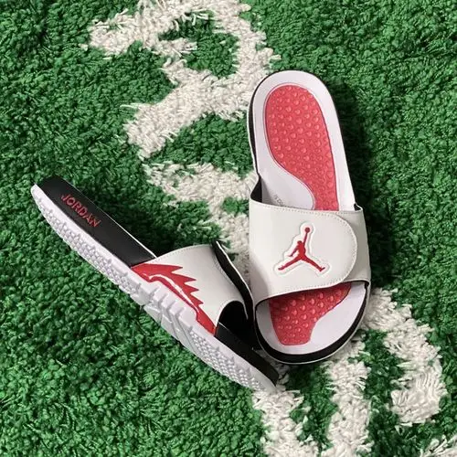 耐克aj拖鞋室外男士潮流aj5飞人2021新款白色夏季外穿运动凉鞋