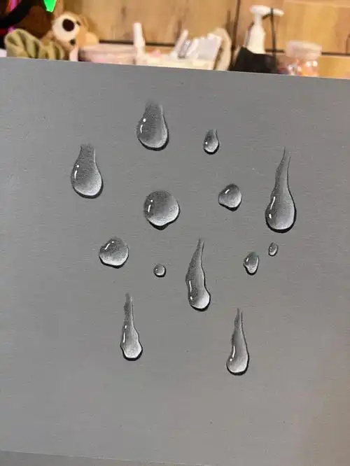 雨滴水滴彩铅效果