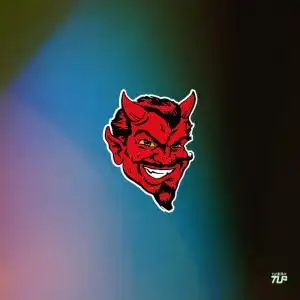 tlp反光车贴 恶魔撒旦头像魔法邪恶防水贴纸笔记本贴纸行李箱贴纸