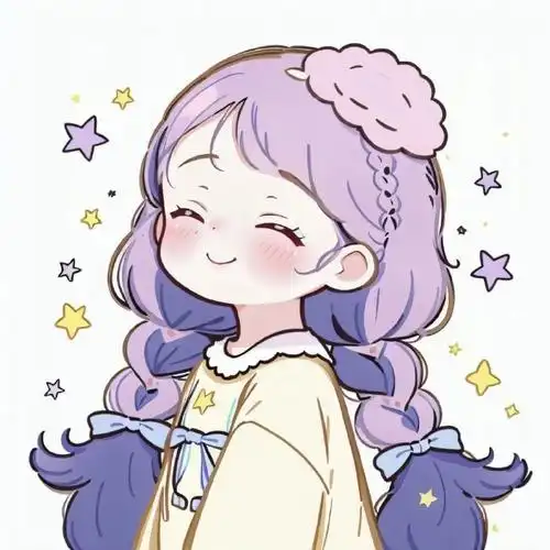 感觉自己萌萌哒|双麻花辫女生头像#高清头像##分享图片##可爱头像