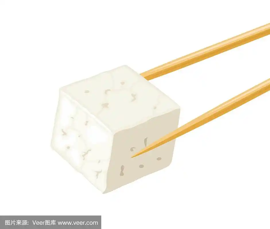 豆腐孤立在白色背景上.豆腐和大豆的矢量插图在卡通简单的平面风格.