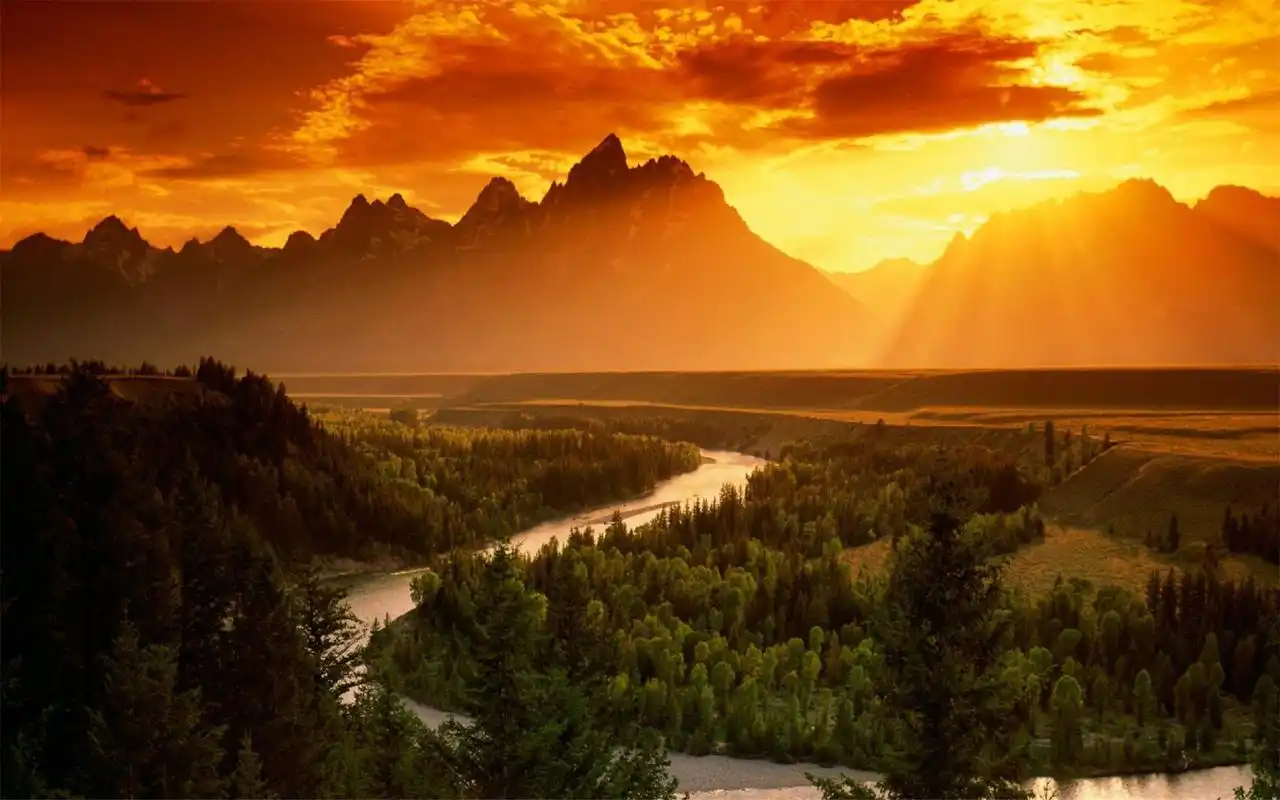 唯美日落意境自然景象摄影桌面壁纸图片大全高清大图预览1920x1200