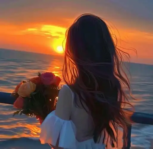 晚霞氛围感花样年华背影系头像