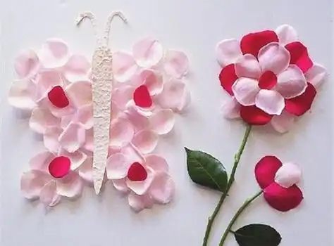 创意花瓣拼图背景_清新唯美的花瓣拼图