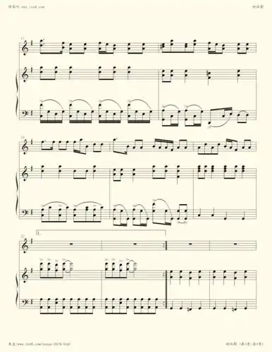 钢琴谱:好汉歌(水浒传主题曲)