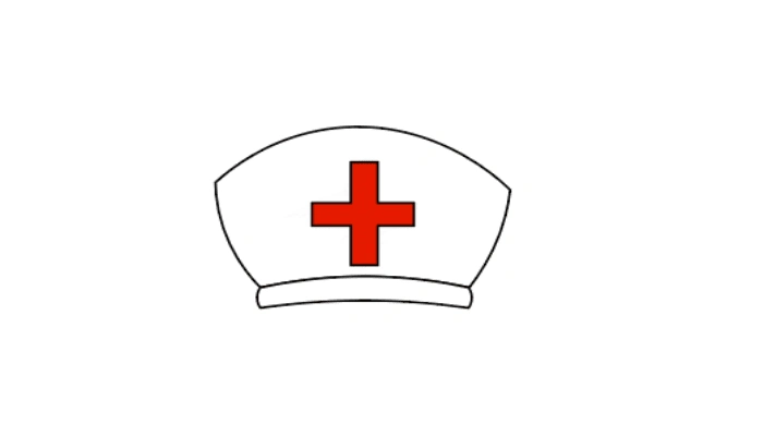 护士的帽子怎么画