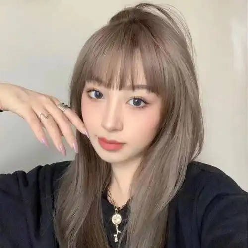 奶茶棕色染发剂膏女显白奶粉灰蓝黑 蓝黑色(头发7度黄底色选项)【图片