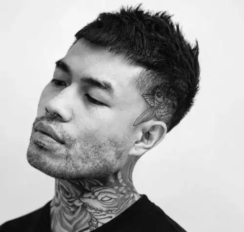 四周剃光头顶留长不错哦,短发图片,发型图片