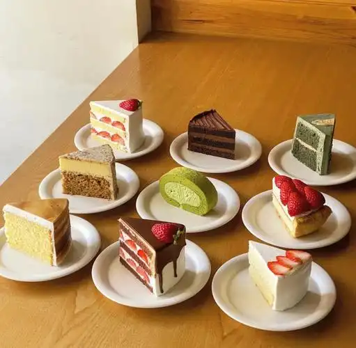 ins韩国甜品甜品造型设计切块蛋糕