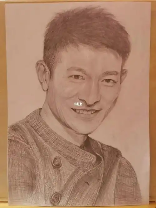 起型比第一张华仔像准多了,开心#刘德华  #铅笔画
