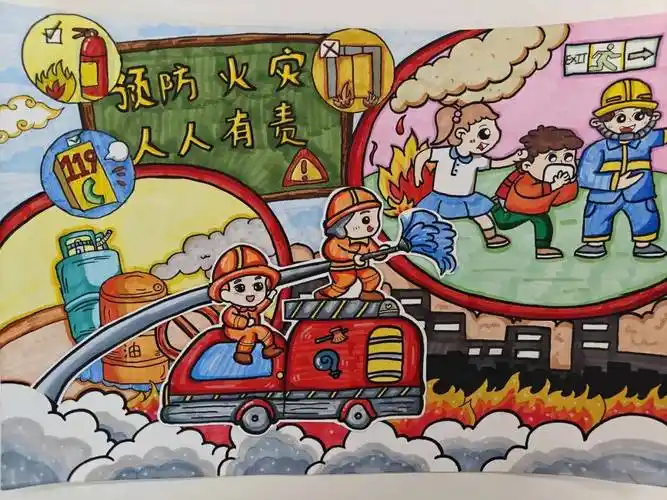 "我是小小消防员"第八届河北省儿童消防作文绘画大赛获奖结果公布啦!