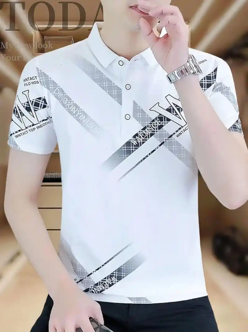 时尚帅气高档短袖t恤polo衫