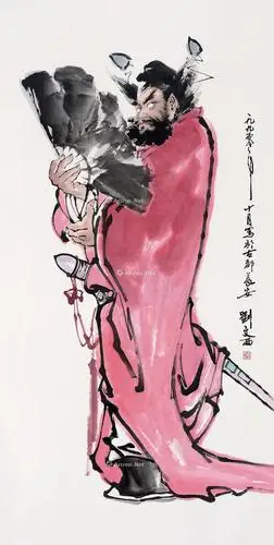 0246庚午1990年作钟馗镜心设色纸本