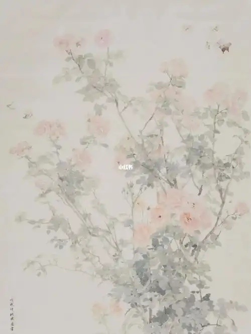 余晓庆没骨花鸟画法93清新淡雅