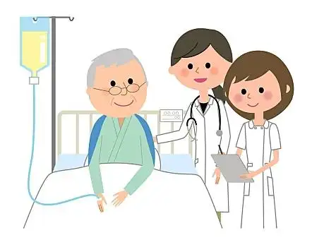 博士,护理,医疗,插画,问询