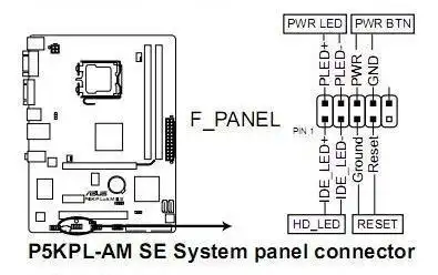这款主板为9针接线方式:接线示意图如下