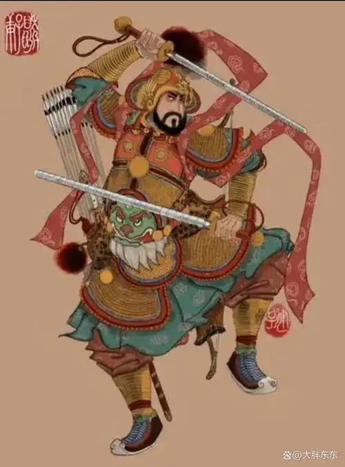 历史十大猛将第八-门神尉迟恭