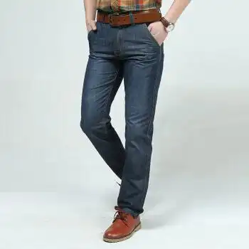 zhan di ji pu 牛仔裤 男士休闲直筒中腰薄款牛仔裤修身长裤男 691-2