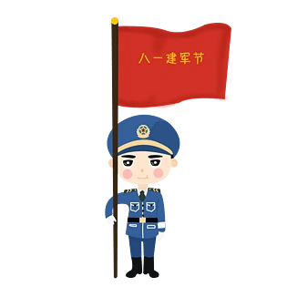 八一建军节装饰元素