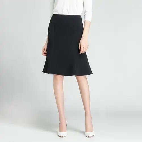 羽泰龙2021半身裙夏季新款ol纯色包臀鱼尾裙通勤一步裙职业西装裙