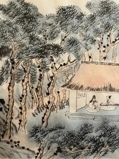 画石涛陶渊明诗意图册之十一