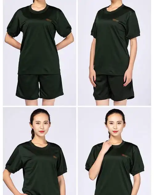 花樽与花pap体能服作训服套装男女夏季短袖速干运动健身军迷t恤吸汗