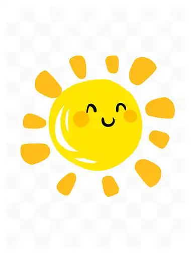 171开心创意卡通太阳36171300卡通太阳戴眼镜免抠图5030025072暖黄色