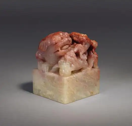 1131 寿山五彩芙蓉石印章