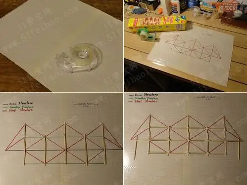 用牙签怎么建桥梁模型简单教程
