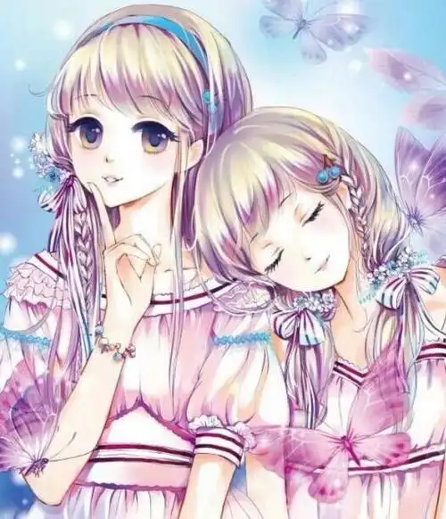 双人图片(可做闺蜜头)