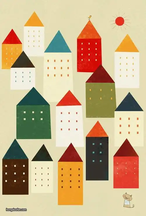 楼房简笔画图形与几何简笔画几何图形的房子简笔画楼房的简笔画平面形