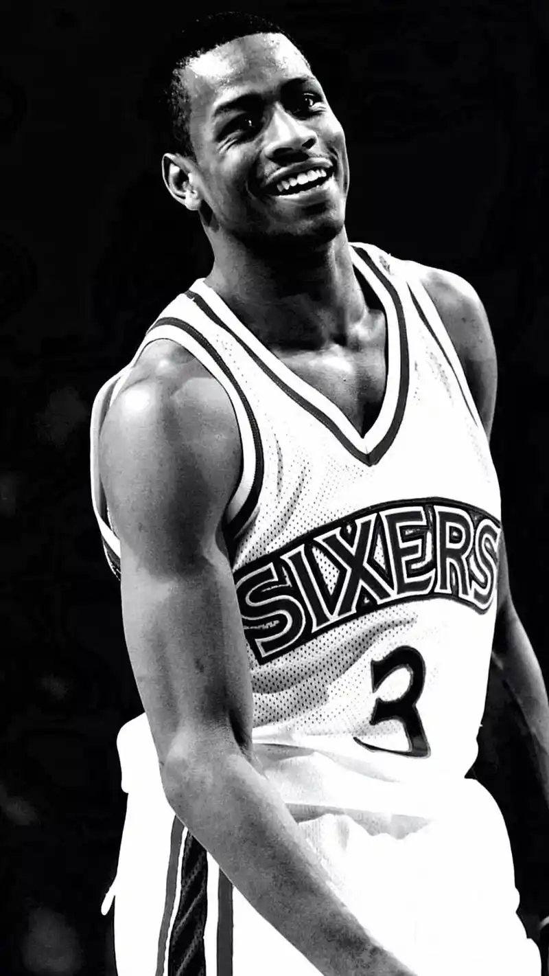 黑白大片艾弗森超炫酷手机壁纸这是多少男孩子的青春