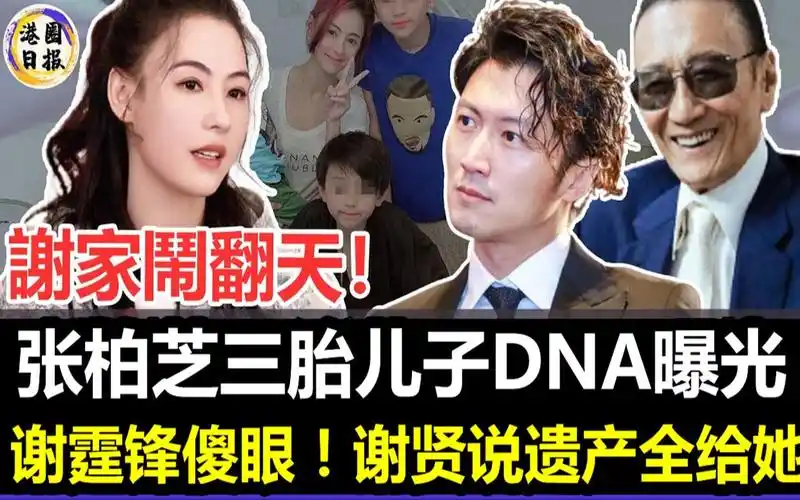谢家上下闹翻天!张柏芝三胎儿子dna证明曝光!谢霆锋傻眼!