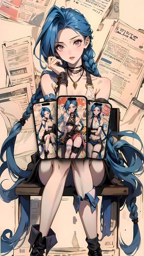 三张金克斯英雄联盟4k超高清手机壁纸!