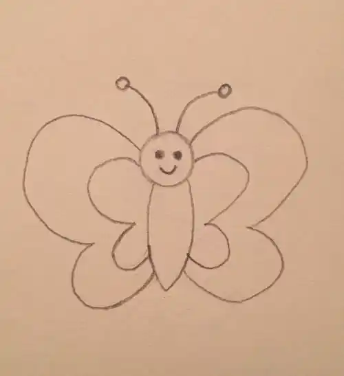 简笔画——小蝴蝶的画法