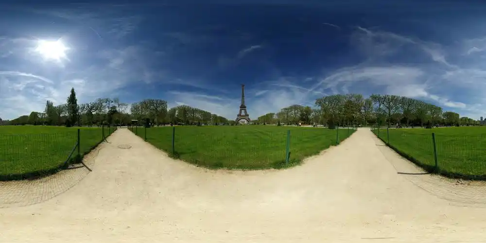 无缝全景远拍建筑壁纸