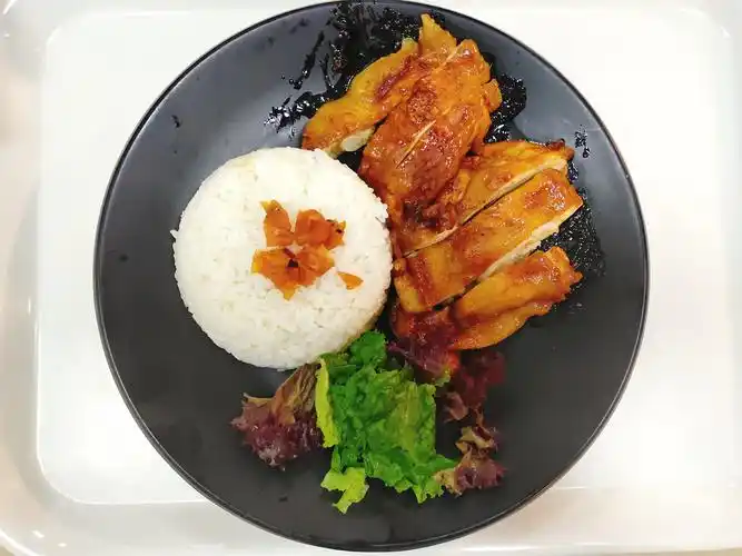 8.12午餐 写美篇奥尔良鸡排饭