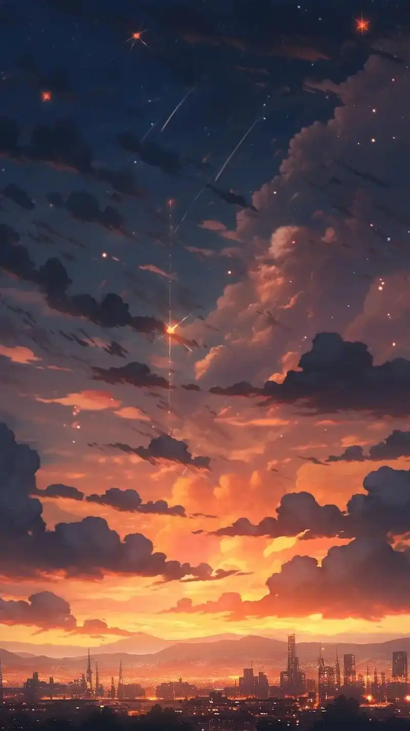 手机墙纸 #新海诚 #送你一张壁纸 - 抖音