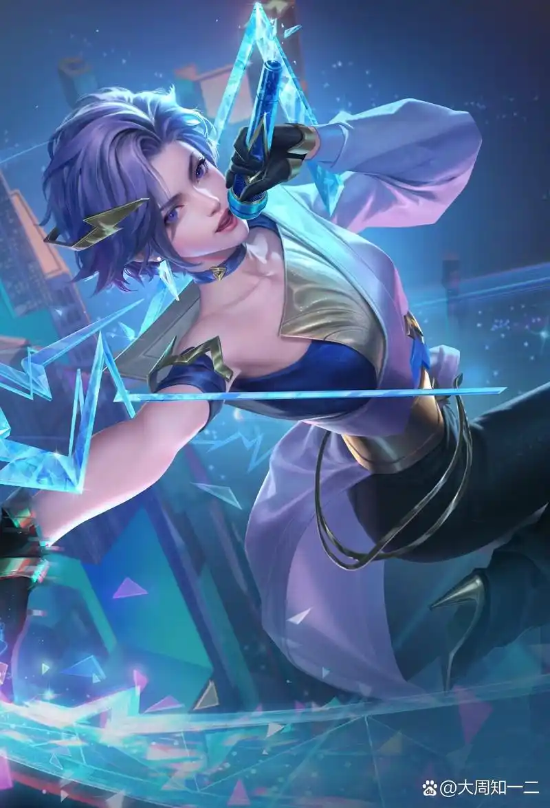 王者荣耀|镜-真我赫兹 高清美宣图 镜姐的脸是真的帅气