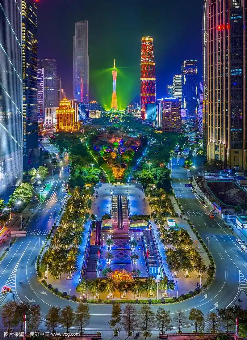 广州花城广场夜色